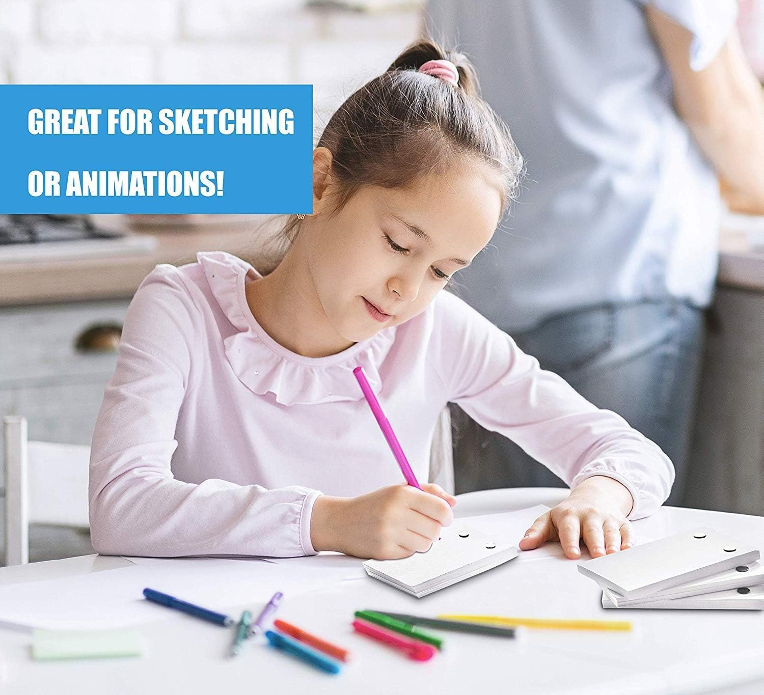 Blank Flip Book Animation Paper Set – 720 Sheets (1480 Pages) Thick 120gsm Paper with Binding Screws for Drawing, Sketching & Animation