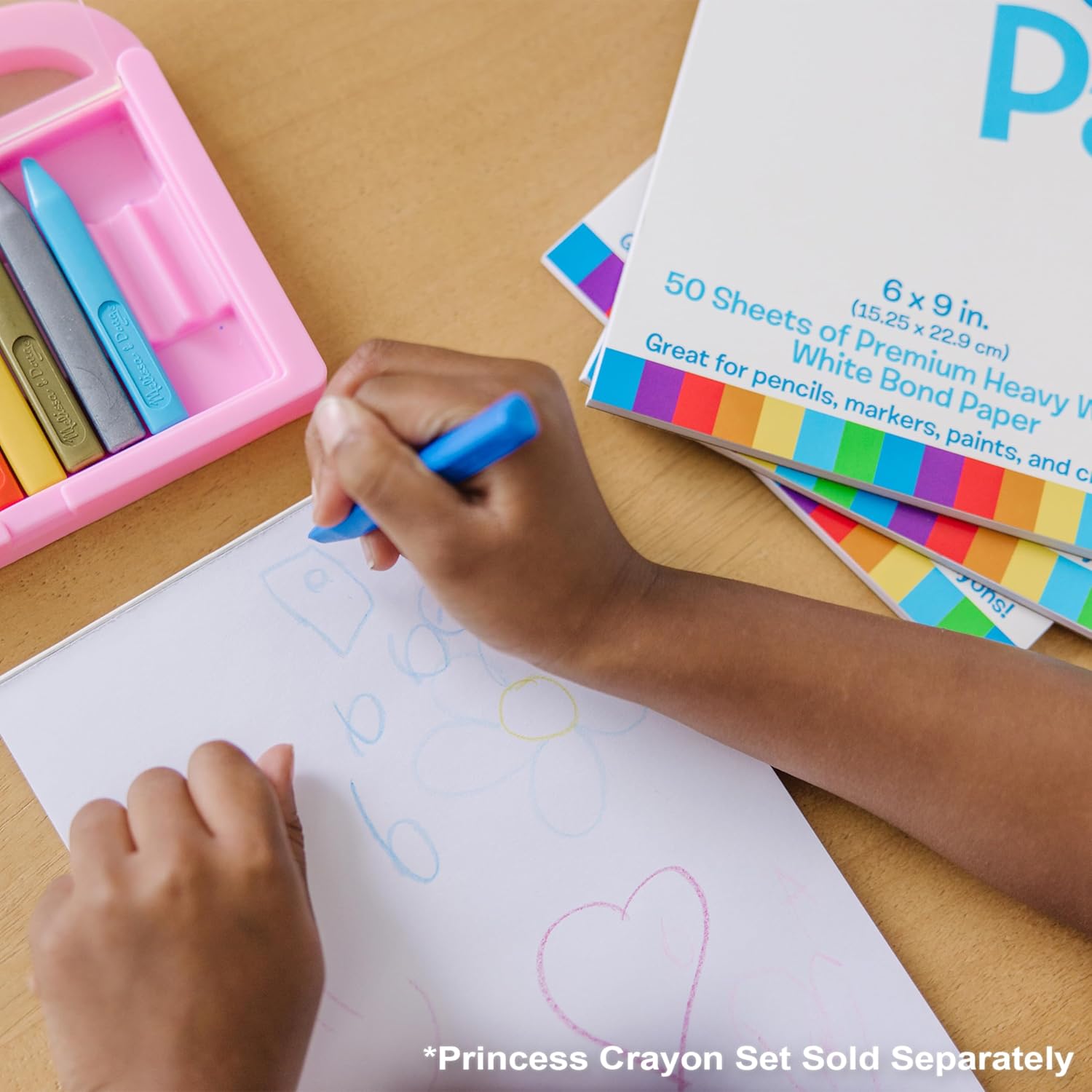 Kids Drawing Paper Pad – 50 Sheets (6 x 9 Inches) White Sketch & Doodle Paper for Drawing, Coloring, Writing, and Creative Activities