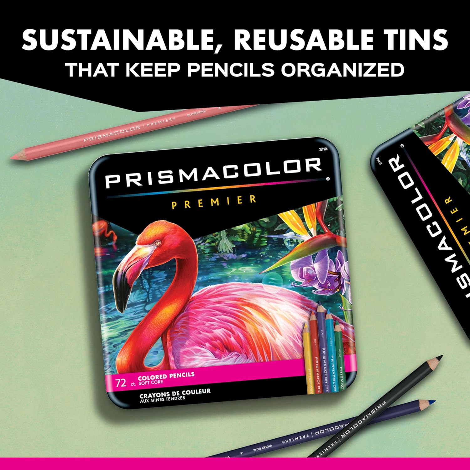 Prismacolor Premier Colored Pencils, Soft Core, 72 Count Assorted Colors – Professional Artist Coloring & Drawing Set
