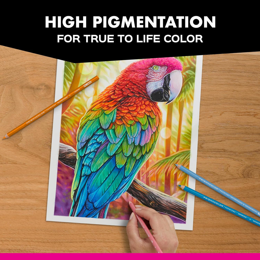 Prismacolor Premier Colored Pencils, Soft Core, 72 Count Assorted Colors – Professional Artist Coloring & Drawing Set